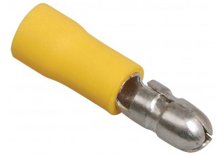 Разъем штекерный изолированный IEK 4,0-6,0 мм. кв. "папа" желтый РшИп5.5-4 (уп. 100 шт.)