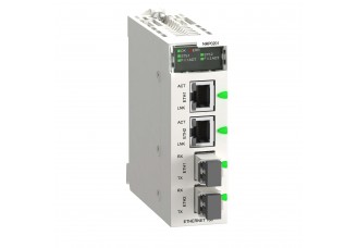 Оптоволоконный повторитель RIO в шасси Modicon X80