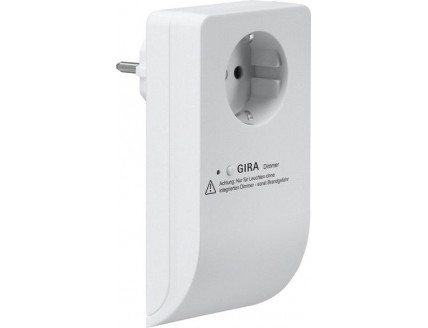 Радиоадаптер для розетки со светорегулятором 50-420 ВА белый Gira
