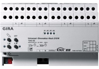 Универсальный светорегулятор 4-х канальн. 20-210Вт/ВА на канал