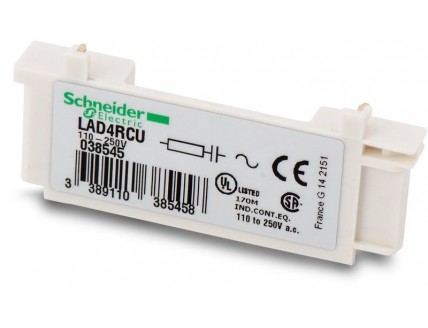 Защитная резисторная цепь для LC1D09...38 на 110-240В