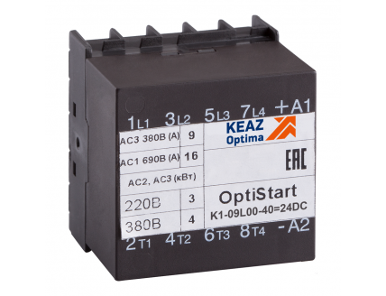 Мини-контактор OptiStart K1-09L00-40=24DC-VS