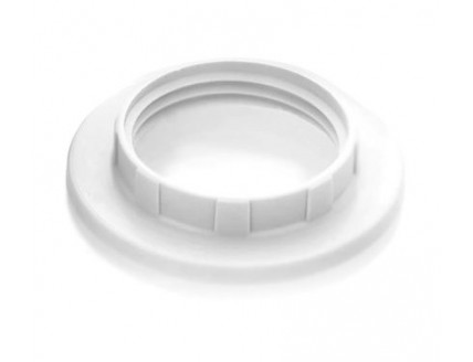 Кольцо внешнее для патрона Е14 бел. пластик (до 40Вт) в инд.упак., IEK