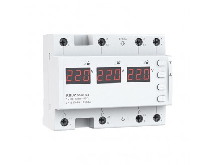 Реле напряжения RBUZ D6-63 red