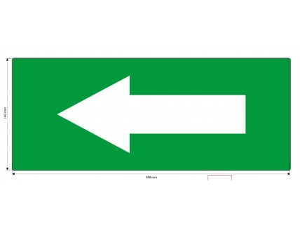 Знак "стрелка влево" для аварийно-эвакуационного светильника IP20