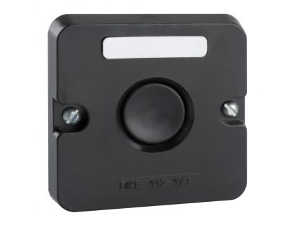 Пост кнопочный ПКЕ 112-1-У3-IP40-КЭАЗ (черная кнопка)