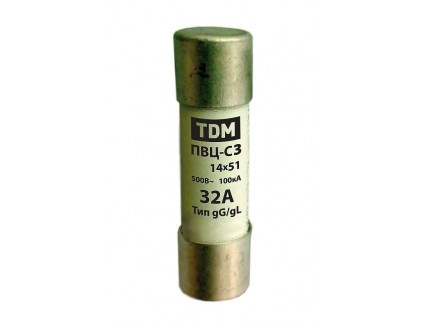 Плавкая вставка цилиндрическая ПВЦ-С3 14х51 50А TDM