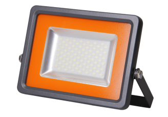 Прожектор ультратонкий Jazzway (LED) 50Вт 100 град. 4500Лм дневной свет 6500К IP65 серый 235x188x36 мм