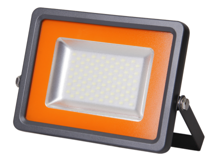 Прожектор ультратонкий Jazzway светодиодный (LED) 30Вт 100 град. 2700Лм дневной свет 6500К IP65 серый 235х188х