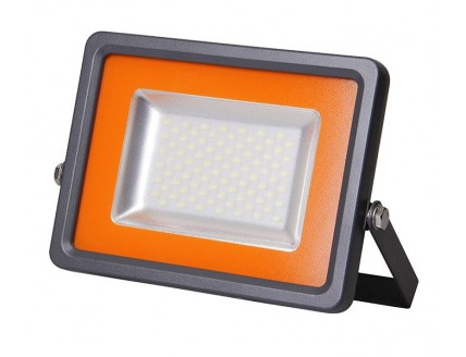 Прожектор ультратонкий Jazzway (LED) 70Вт 100 град. 6300Лм дневной свет 6500К IP65 серый 355x270x47 мм