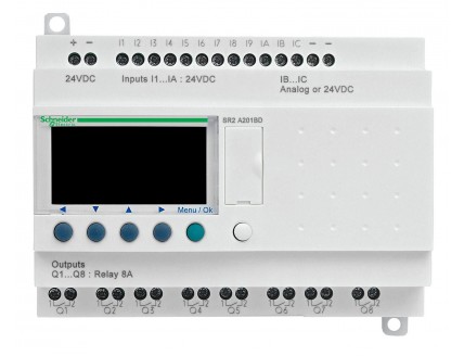 Интеллект. реле Zelio Logic ~240В кол-во вхвых 20 (12/8), дисплей, без часов