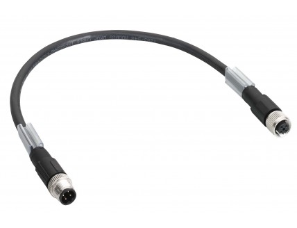 Шина ТМ7, прямой M12-B 4pin, Male-Female, 2м