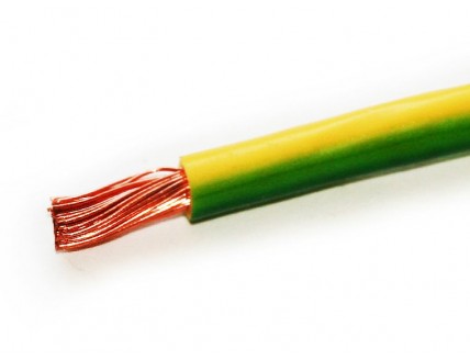 Провод установочный повышенной гибкости ПуГВ(ПВ3) 70 мм. кв. желто-зеленый