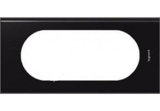 Рамка 4/5 мод.черное стекло Celiane