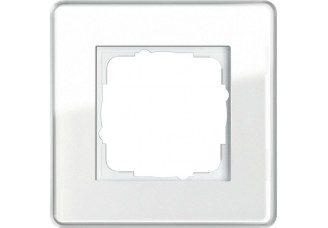 Рамка 1 пост стекло белое GlassC ESPRIT