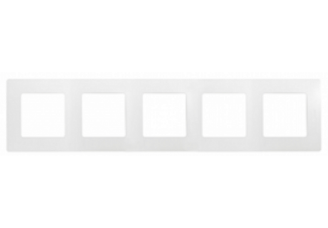Рамка Etika пятипостовая белая