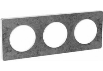 Рамка 3-пост морской камень/белый ODACE