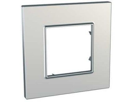 Рамка 1-пост. серебро Unica Quadro