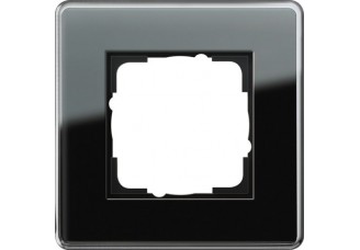 Рамка 1 пост стекло чёрное GlassC ESPRIT