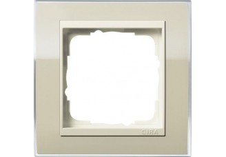Рамка 1 пост песочный/кремовый Event Clear