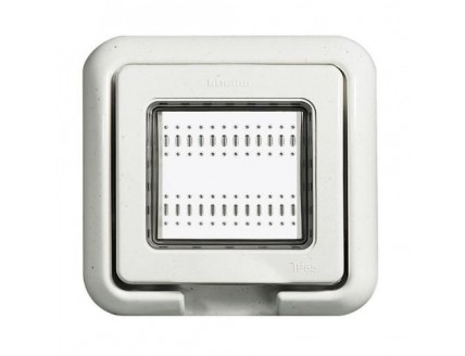 Рамка с крышкой 2 мод белая IP55 Idrobox