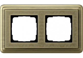 Рамка 2 поста бронза/бронза Classi X Art