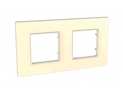 Рамка 2 поста бежевый Unica Quadro
