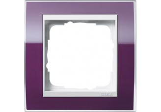Рамка 1 пост тёмно-фиолетовый/белый Event Clear