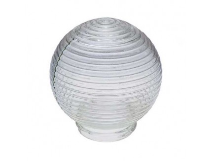 Рассеиватель шар d150мм 60Вт тамбурный кольца прозрачное стекло
