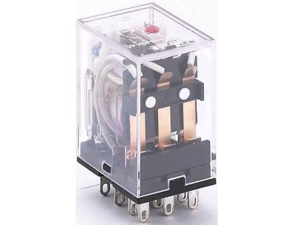 Промежуточное реле 3 конт. с инд. LED 5А 24В AC ПР-1