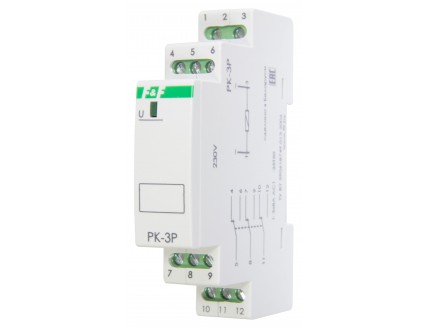 Реле промежуточное 3 переключ. контакт PK-3P 110В 50Гц, 3х8А, 3Р, IP 20