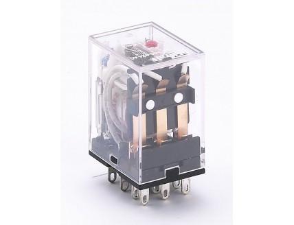 Промежуточное реле 3 конт. с инд. LED 5А 12В AC ПР-1