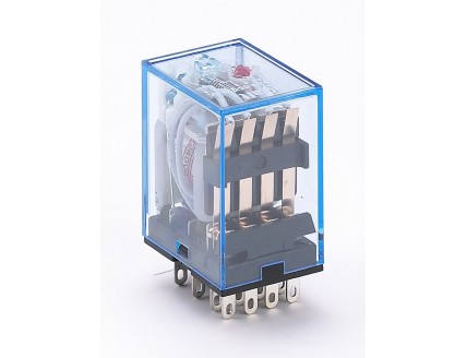 Промежуточное реле 4 конт. с инд. LED 5А 24В AC ПР-1
