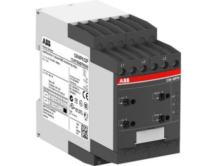 Реле контроля CM-MPN.52S без контр нуля, Umin/Umax=3х350-460В/480- 580BAC, 2ПК, винтовые клеммы