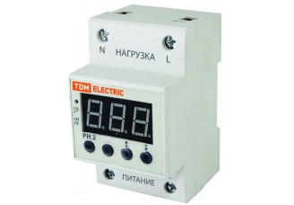 Реле контроля напряжения РН 2 40А-220В (LED-дисплей) TDM