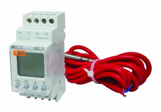 Реле температуры РТ-820M 16А (-25+130C, 24-240В АС/DC, с датч. IP67, ЖК) TDM