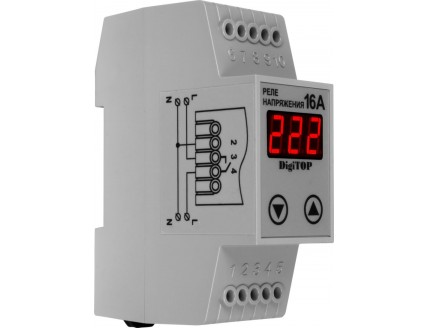 Реле контроля 1-фаз. напряжения Vp-16A, 16А