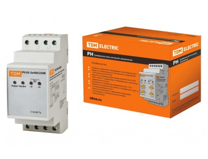Реле контроля напряжения РН 05-3х400/230В TDM