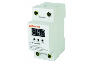 Реле контроля напряжения АЗМ LED-63А-220В TDM