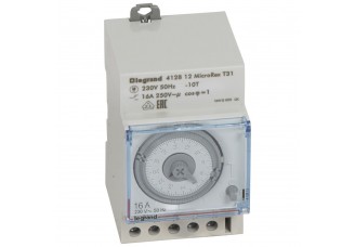 Суточный таймер 1ПК 16А 220В AC без резерва 3 мод. Legrand