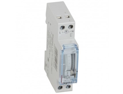 Недельный таймер 1НО 16А 220В AC с резервом 100 ч 1 мод. Legrand
