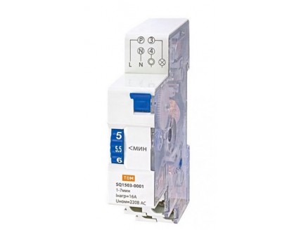 Таймер лестничный ТЛ-1мин/7мин-16А на DIN-рейку TDM