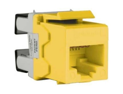 Модуль RJ45 Keystone Кат.5е UTP Жёлтый