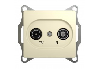 Розетка TV-R одиночная 1DB беж. GLOSSA