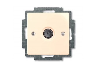 Розетка TV Basic 55 одиночная 2400 мГц 1,5дБ слоновая кость