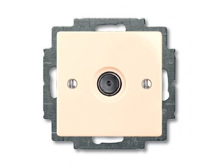 Розетка TV Basic 55 одиночная 2400 мГц 1,5дБ слоновая кость