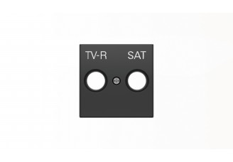 Накладка TV-R-SAT розетки, черный бархат SKY ABB