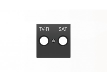 Накладка TV-R-SAT розетки, черный бархат SKY ABB
