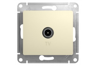 Розетка TV проходная 4DB беж. GLOSSA