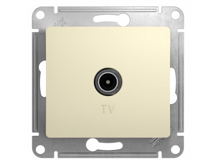 Розетка TV проходная 4DB беж. GLOSSA